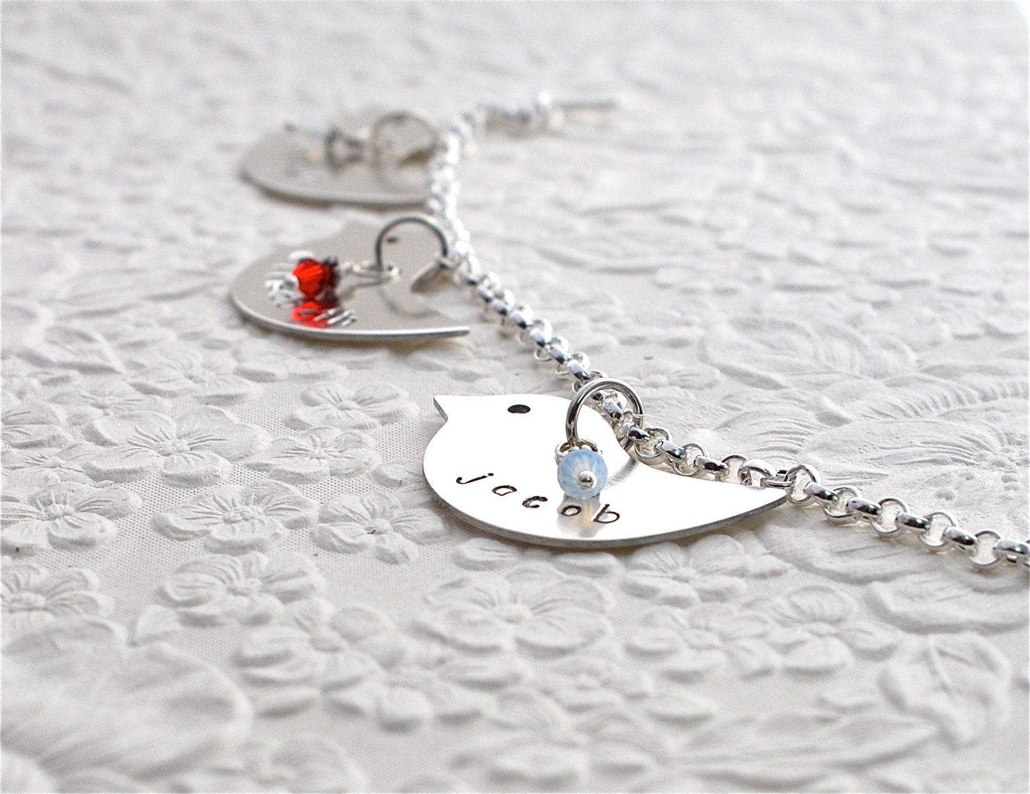 Mothers Day Bracelet 2 Sterling Silver Birds