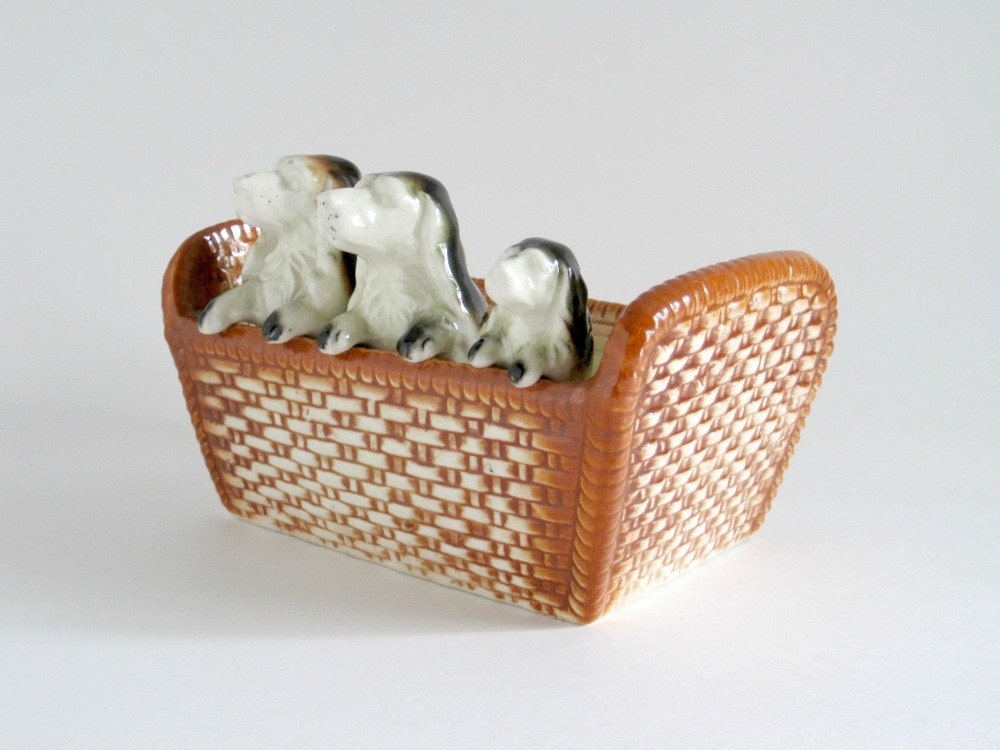Vintage Cocker Spaniel Dog Planter - Napco Ceramic