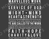 NAME CUSTOMIZED Doctrine & Covenants 4 - LDS Missionary Print