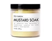MUSTARD SOAK - detox bath in large glass jar - organic - apothecary
