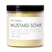 MUSTARD SOAK - detox bath in large glass jar - organic - apothecary