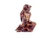 Owl Vase Antique Ceramic Bird Vase Large Art Pottery mid Century