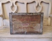 Vintage Rustic Wood Dairy Crate - Guide Seibert Dairy - New Britain CT