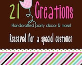 Reserved listing for Veronica