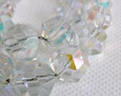 1950's Austrian-Cut Aurora Borealis Crystal Jewelry Set- Ships FREE in the USA