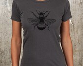 Women's Bumblebee T-Shirt - Distressed Alternative Apparel Women's Tee - Available in S, M, L and XL