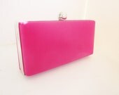 pink clutch purse, bridesmaid clutch, summer weddings bridesmaid clutch, hot pink clutch