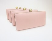 Bridesmaid clutch set, peach clutches, summer wedding clutches, Bridesmaid Set of 4 peach clutches, peach minaudieres