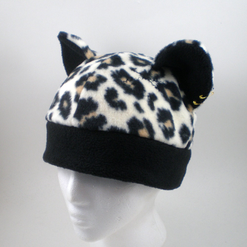 LIMITED EDITION S'punked Out Leopard cat ear hat