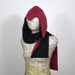 Assassin Hoodie Scarf - Black and Crimson or you choose the color