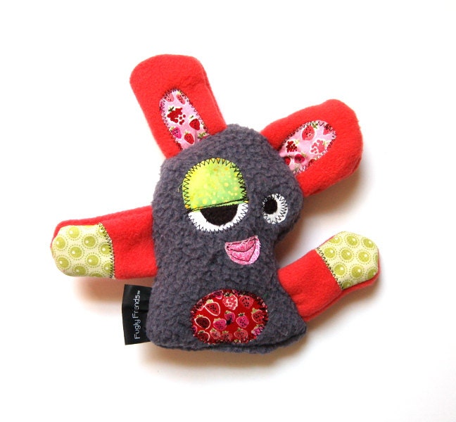 Medium Durable Plush Dog Toy with Secret Heart Fortune & Squeaker - Dr. Goji Berries Fugly Friends