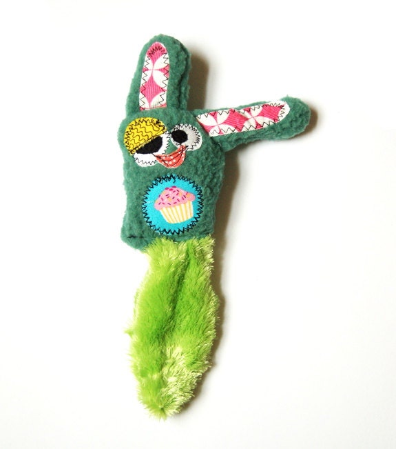 Birthday Lil Mini Plush Dog Toy with Secret Heart Fortune & Squeaker - Lotsa Cake by Fugly Friends