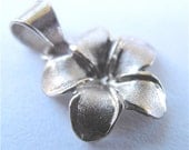 Vintage Orchid Pendant Silver Plated Orchid Pendant Vintage Orchid Charm Orchid Silver Plate Charm Hawaiian Charm Hawaii Orchid Pendant