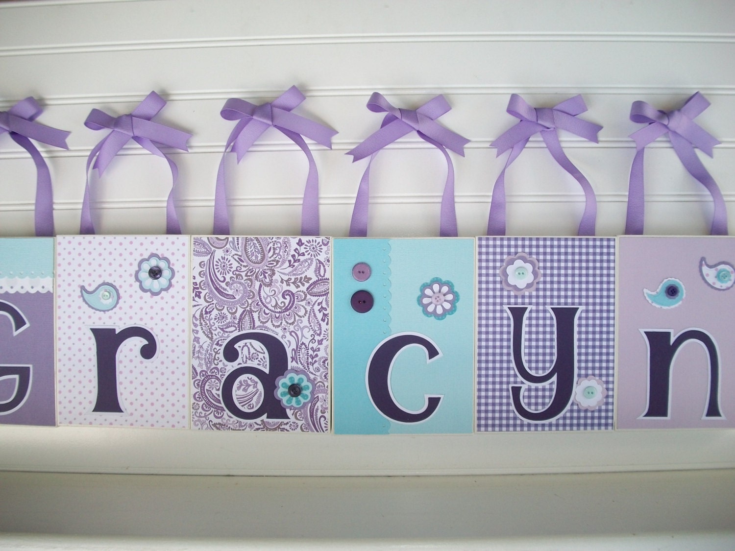 Personalized  Name Block- M2M Pottery Barn Brooklyn- Letters - Large Letter Blocks
