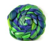 When Dragons Fly - merino wool - tussah silk - bamboo - firestar - 100 grams - custom blend - fibre spinning combed top roving