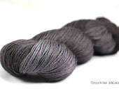 Merino - fingering weight - hand dyed grey yarn - machine washable - superwash - "Dark Days" - UK Seller - The Soft Baroness