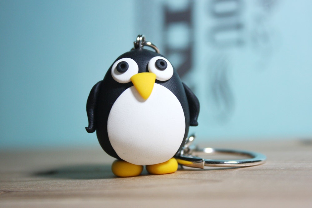 Tux - Linux Penguin Keychain