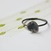 Oxidized sterling silver organic ring n1 "germinando" FREESHIPPINGFRANCE