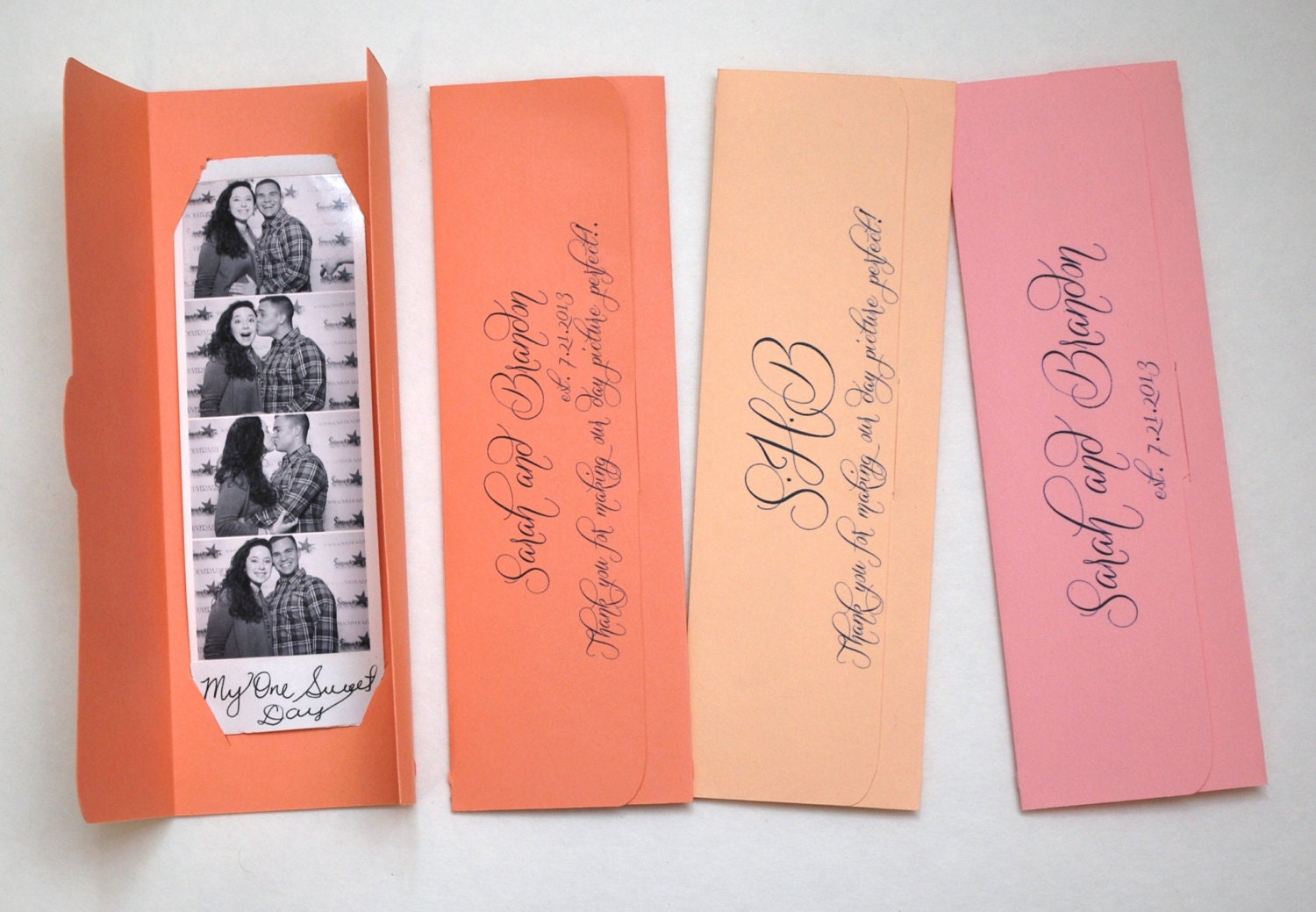 Photo booth Photo-Strip Picture Holders Party Favor Spring Wedding Custom listing for Tashana Schmidt