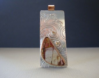 Cherry Creek Jasper set on Recycled Silver
