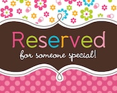Reserved listing for Serina - Mod Monkey Girl Party Favor Tags - Mod Monkey Girl