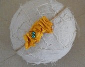 Mustard Silk Headband