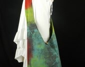 Tie Dye Bag Purse Sling Messenger Crossbody Buddha Hobo Hippie Celebrity OAK XXL Plus Size Top Zip D9