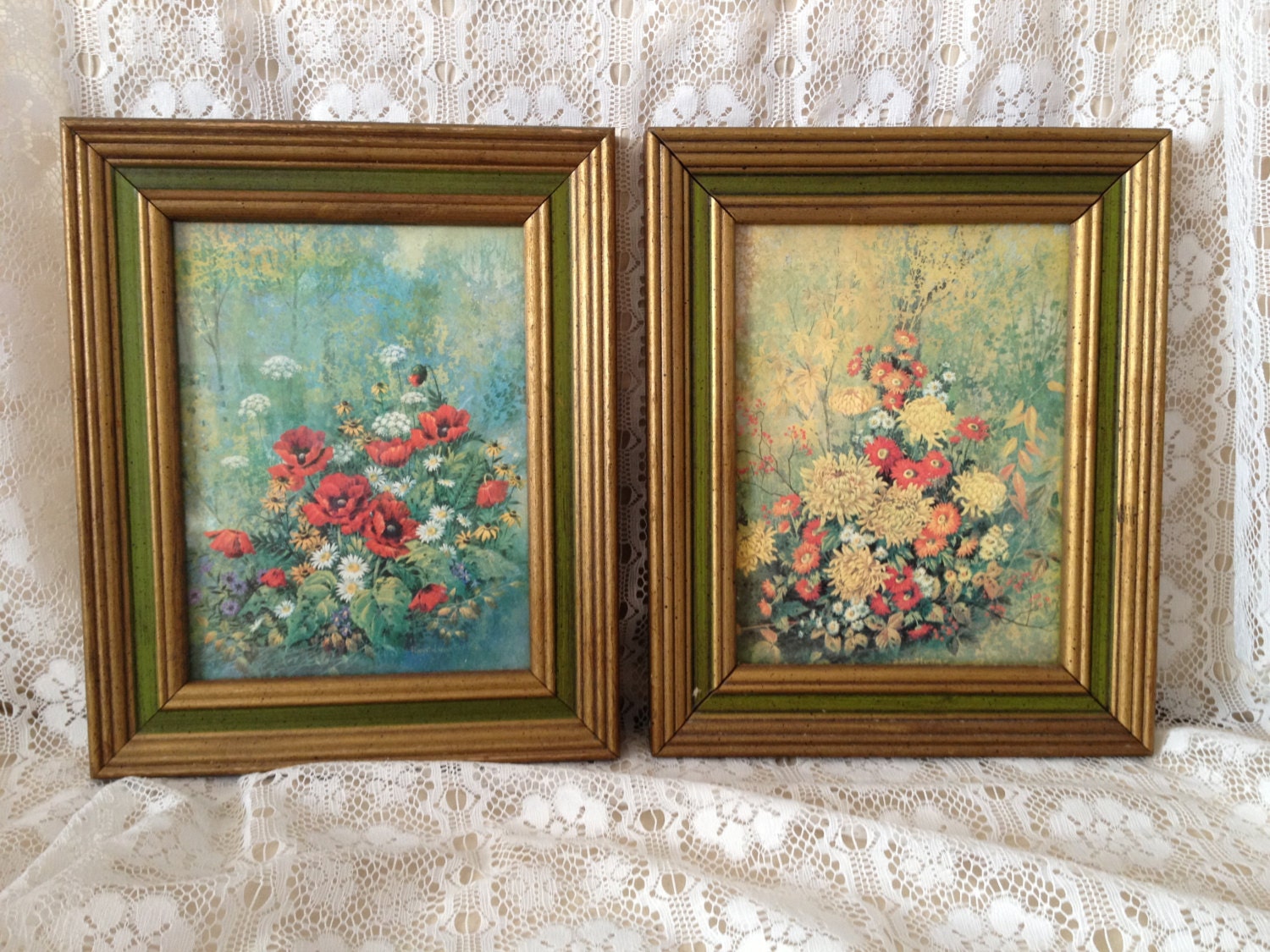 Vintage Home Decor Floral Wall Hangings