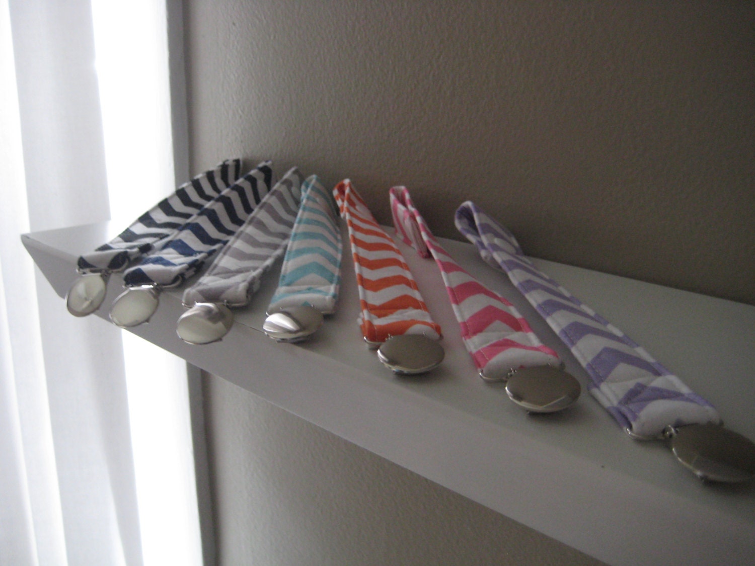 Chevron Pacifier Clip - This listing is for ONE clip
