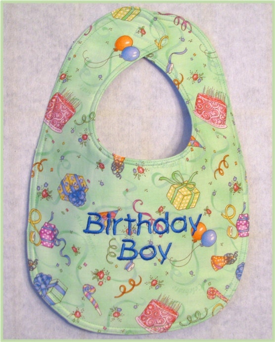 Baby Bib, Birthday Boy Baby Bib