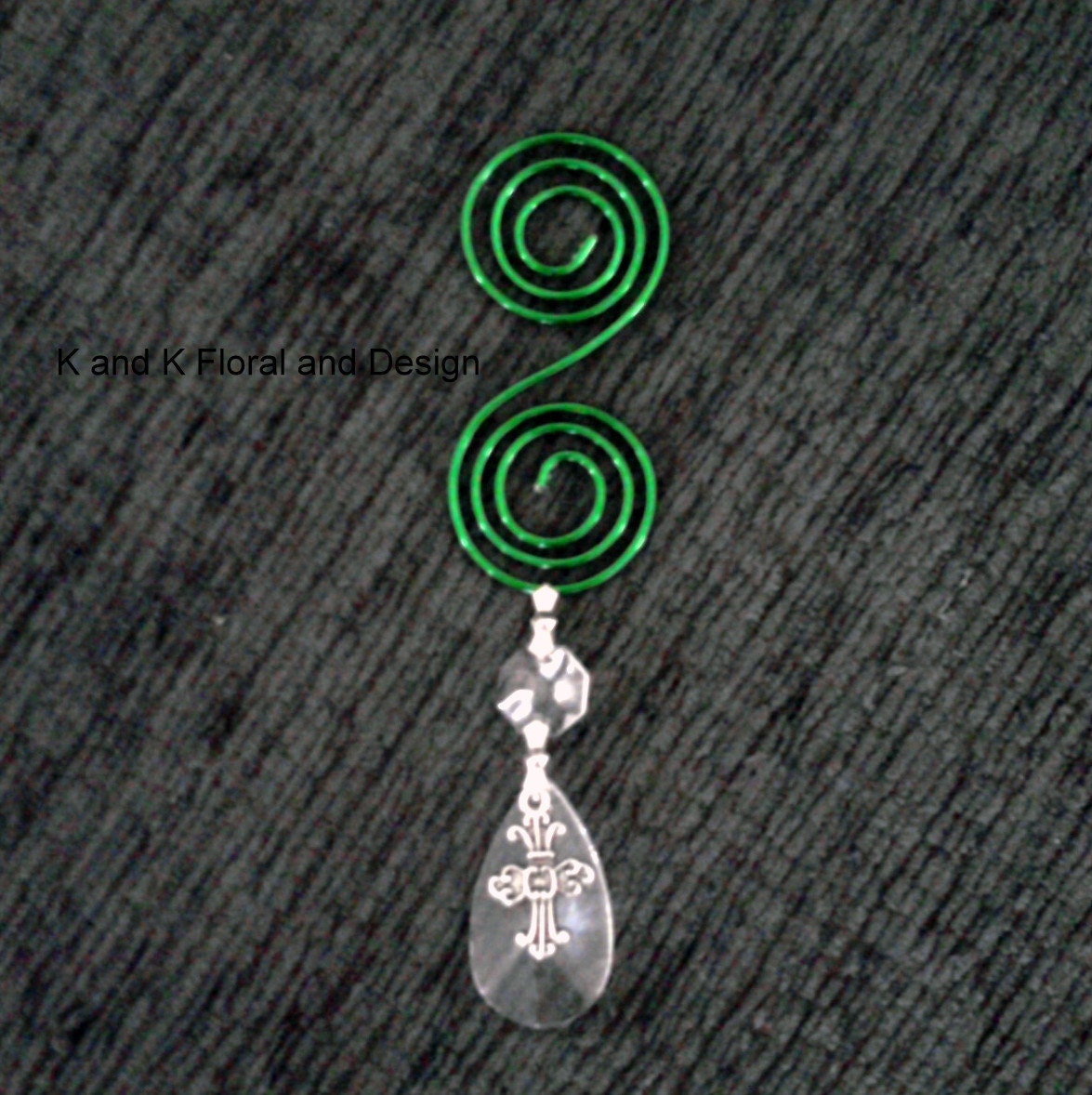 Green Irish-Christian Ornament-sun Catcher-Gift Tag Holder-Liquor bottle Charm