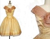 1950's dress / 50's party dress / Enchanted Evening