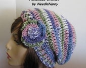 Crochet Women Hat Pastel Hat Womens Accessories Teen Hats Beanie Cloche Slouch Hat Teen Accessories Handmade Crochet Hat