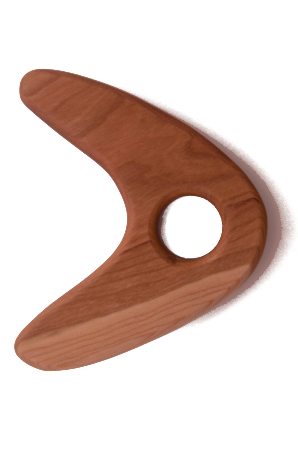 Organic TEETHER for baby - Boomerang Teething Toy Cherry
