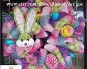 Whimsical Plaid Easter Deluxe Wreath
