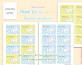 Thank You Cards - Butterfly - Letter Size - Printable PDF