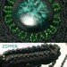 Upcycled Beaded Purse Necklace, beaded amulet bag, crocheted neck pouch. vintage beads, black, turquoise cabachon, black purse necklace