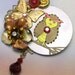 Butterfly Owl Brooch, owl brooch, owl pin, upcycled, recycled, vintage jewelry, owl jewellery, watch face, ooak, one of a kind