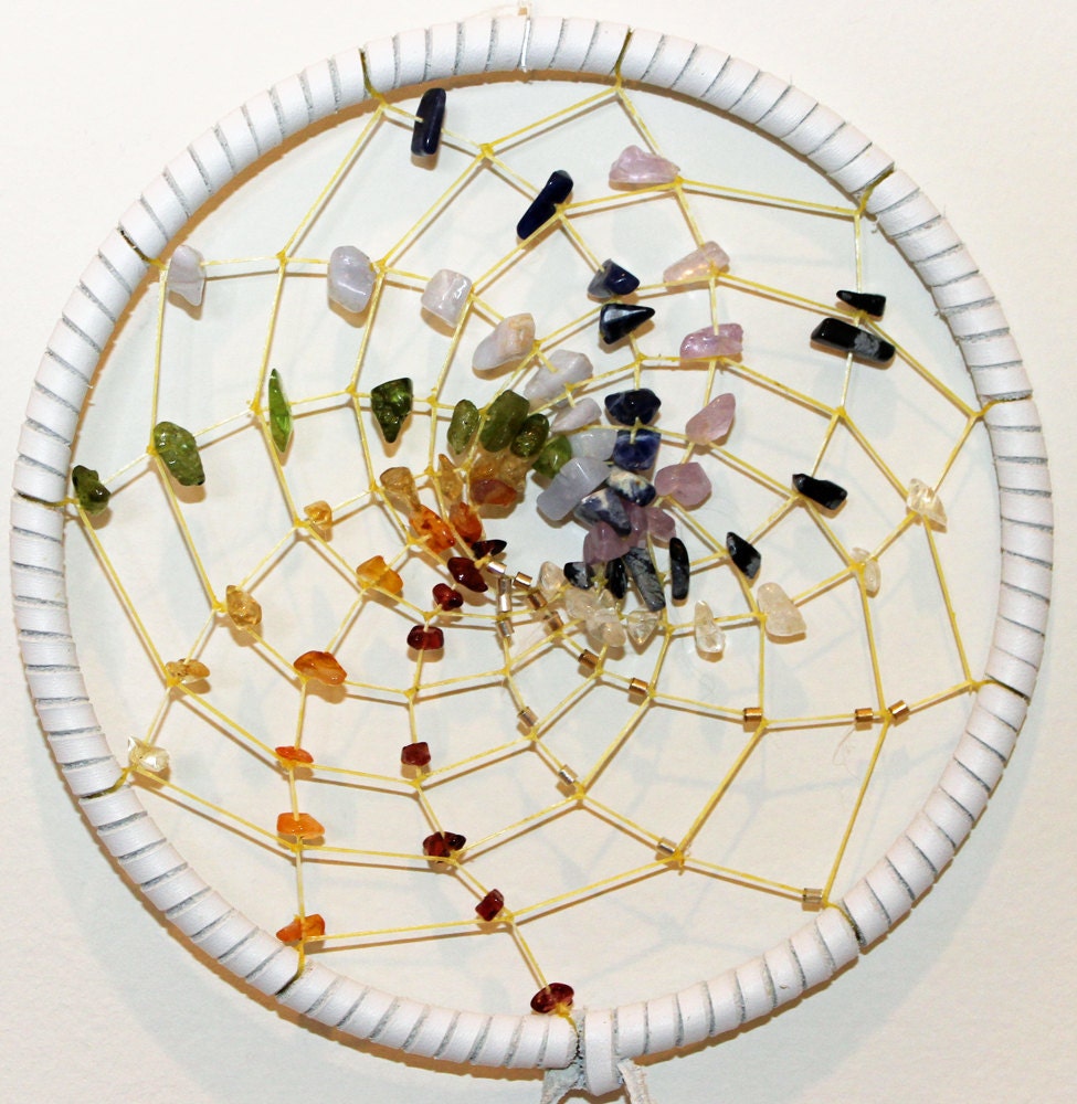 5" Rainbow Spiral Chakra Dreamcatcher