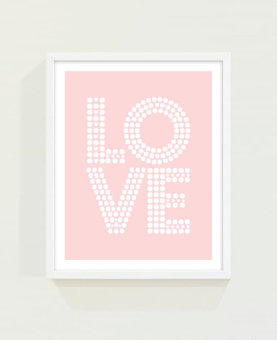 LOVE 8"x10" Print - choose your colour Il_570xn