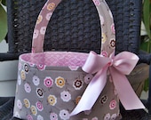 Fabric Easter Basket - You Choose Fabrics - Personalization Included - Made to Order