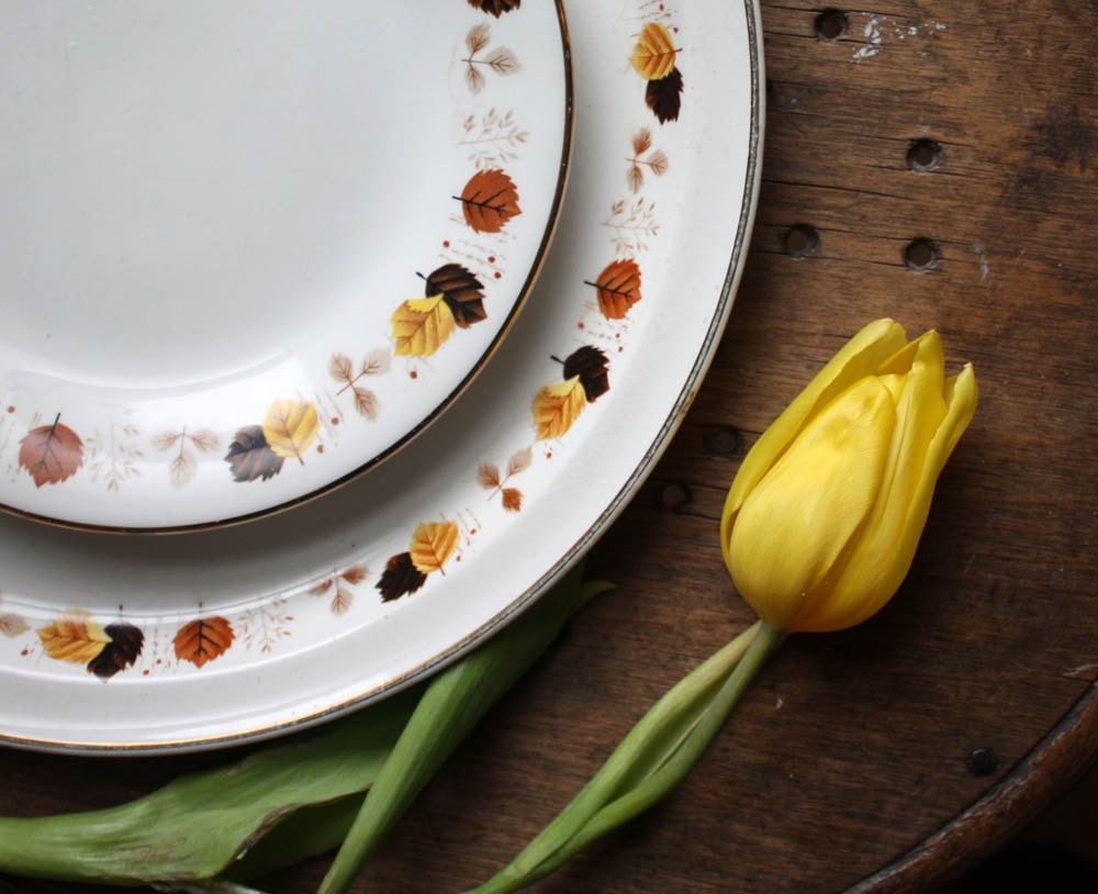 Vintage Brendan Erin Stone Arklow Platter and Saucer.  Folk Retro Serving /Kitchen Decor. Made in Ireland