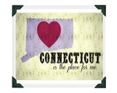 Connecticut is the Place for Me Lyrics - Art Print - 8x10 - Bing Crosby