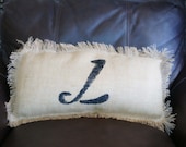 Customized Burlap Pillow