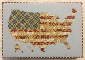 counted cross stitch pattern : american pride auryTM designs 4th of July cross stitch needlecraft