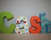Nursery letters Baby name letters Animal parade wood Letters nursery decor personalized gift baby shower centerpiece Americana decor