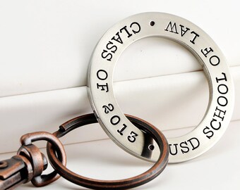 College GRADUATION Gift Key Chain - Graduation 2013
