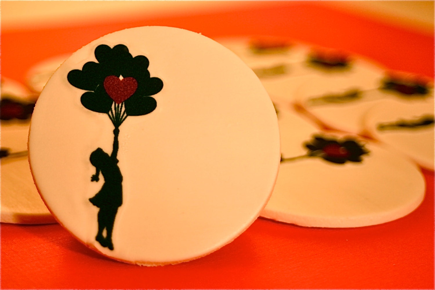 Edible Banksy Inspired Valentine's Toppers