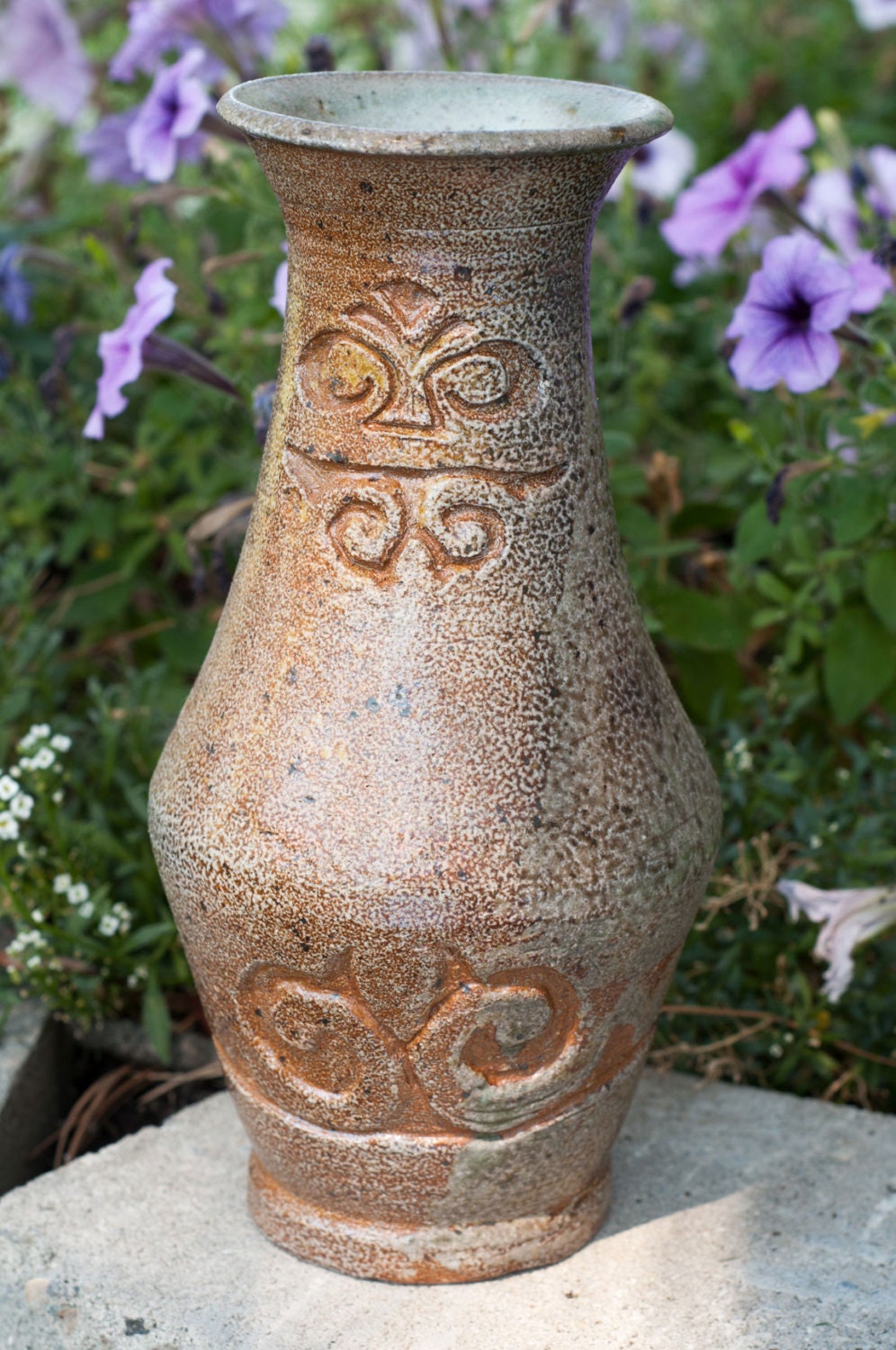 Salt Fired Ceramic Vase