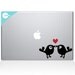 Kissing Birds Macbook Decal
